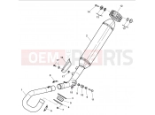 HUSQVARNA 2012 TC 449 EXHAUST SYSTEM
