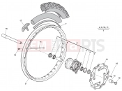 HUSQVARNA 2012 TC 449 FRONT WHEEL