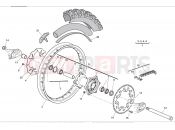 HUSQVARNA 2012 TC 449 REAR WHEEL