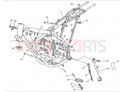 HUSQVARNA 2012 WR 250-300 FRAME - FOOTRESTS
