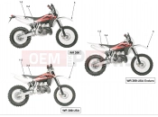 HUSQVARNA 2012 WR 250-300 TRANSFERS (300)