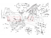 HUSQVARNA 2011 SM-TE 630 FRAME - FOOTRESTS