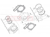 HUSQVARNA TE 449-511 CYLINDER PISTON