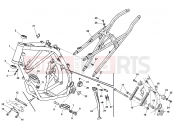 HUSQVARNA TE 449-511 FRAME - FOOTRESTS