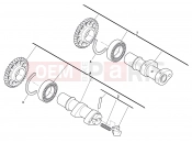 HUSQVARNA 2011 TXC 449-511 CAMSHAFT IN-EX
