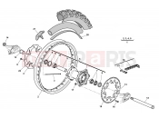 HUSQVARNA 2011 TXC 449-511 REAR WHEEL