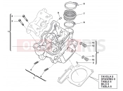 HUSQVARNA 2011 TC 449 CYLINDER HEAD