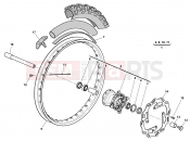 HUSQVARNA 2011 TC 449 FRONT WHEEL