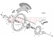 HUSQVARNA 2011 TC 449 REAR WHEEL