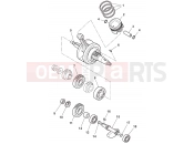 HUSQVARNA 2011 SMS4-TE 125 CRANKSHAFT - PISTON
