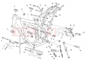 HUSQVARNA 2011 SMR-TE 125 FRAME - FOOTRESTS