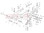 HUSQVARNA 2011 SMS-WRE 125 REAR SWING ARM