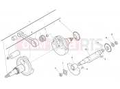 HUSQVARNA 2010 SM-TE 630 CRANKSHAFT