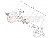 HUSQVARNA 2010 TE-TC-TXC 250 CRANKSHAFT