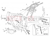 HUSQVARNA 2010 TE-TC-TXC 250 FRAME - FOOTRESTS