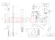 HUSQVARNA 2009 SM-TE 610 FRONT FORK ASSEMBLY