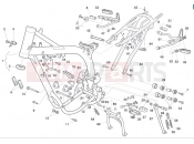 HUSQVARNA 2008 SM-TE 610 FRAME - FOOTRESTS
