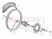 HUSQVARNA 2008 SM-TE 610 FRONT WHEEL (TE)