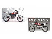 HUSQVARNA 2008 SM-TE 610 TRANSFERS (TE - WHITE/RED)