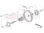HUSQVARNA 2007 SM-TE 610IE REAR WHEEL
