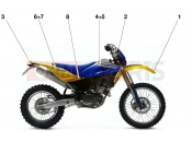 HUSQVARNA 2006 SMS-TE 610 TRANSFERS Y/B (TE)