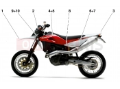 HUSQVARNA 2006 SMS-TE 610 TRANSFERS R/W (SM)
