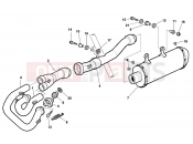 HUSQVARNA 2006 SM 450RR EXHAUST SYSTEM