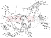 HUSQVARNA 2006 SM 450RR FRAME - FOOTRESTS