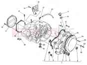 HUSQVARNA 2005 WR 250 CRANKCASE COVERS