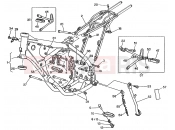 HUSQVARNA 2005 WR 250 FRAME - FOOTRESTS