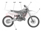 HUSQVARNA 2005 WR 250 TRANSFERS (USA)