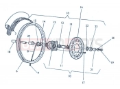 HUSQVARNA 2004 SMR 570R FRONT WHEEL