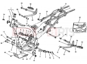 HUSQVARNA 2004 TE-SMR 570 FRAME - FOOTRESTS