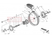 HUSQVARNA 2004 TE 510R REAR WHEEL