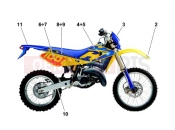 HUSQVARNA 2004 WR-CR 125 TRANSFERS (WR)