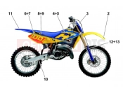 HUSQVARNA 2004 WR-CR 125 TRANSFERS (CR)