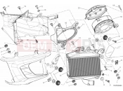 DUCATI Diavel CROMO RADIATOR, WATER, LH » COOLING SYSTEM