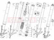 DUCATI Diavel WHITE STRIPE 21A - FRONT FORK » FRONT SUSPENSION