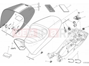 DUCATI Diavel WHITE STRIPE SEAT » TANK/SEAT