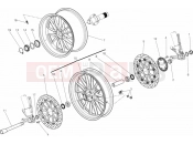 DUCATI Diavel WHITE STRIPE WHEELS » FRONT WHEEL