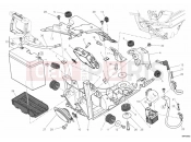 DUCATI Diavel WHITE STRIPE BATTERY HOLDER » WIRING HARNESS