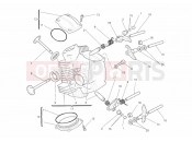 DUCATI Monster 659 ABS HORIZONTAL CYLINDER HEAD » VALVE DRIVE