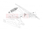 DUCATI 2012 Monster 696 ABS REAR SHOCK ABSORBER » SWING ARM