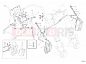 DUCATI 2012 Monster 696 ABS FRONT BRAKE SYSTEM » BRAKING SYSTEM