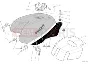 DUCATI 2012 Superbike 848 EVO Corse SE FUEL TANK » TANK/SEAT