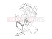 YAMAHA YFM 450 Grizzly YFM450FWA YFM450DE 1CUM 2014 RADIATOR & HOSE