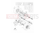 YAMAHA YFM 450 Grizzly YFM450FWA YFM450DE 1CUM 2014 REAR WHEEL