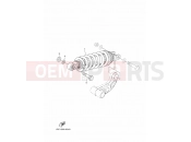 YAMAHA MT-09 MT-09 MT09 (1RCD) 2014 REAR SUSPENSION