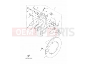 YAMAHA MT-09 MT-09 MT09 (1RCD) 2014 REAR BRAKE CALIPER