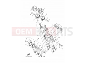 YAMAHA MT-07 MT-07 MT07 (1WS2) 2014 CRANKSHAFT & PISTON